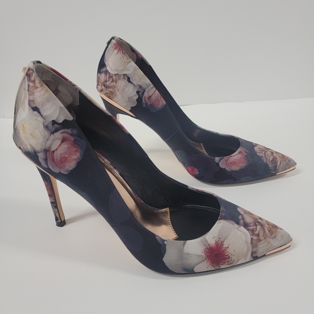 Ted Baker Heels Floral 39.5 9 - Picture 2 of 13